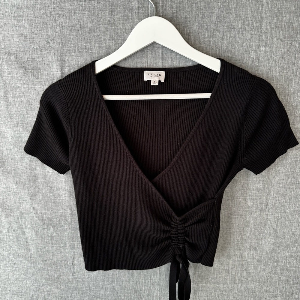 Black Wrap Top